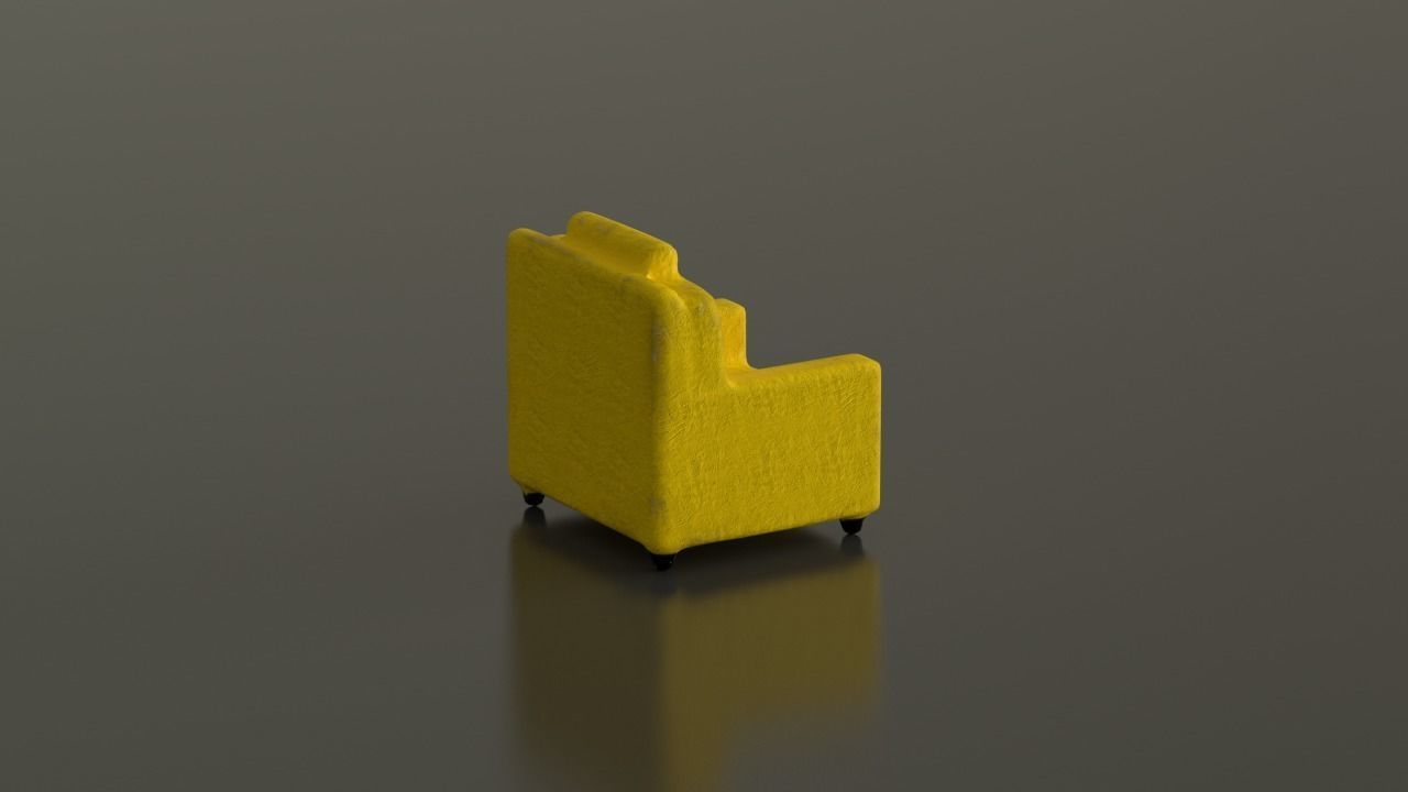 Sofa Clay Toy 3D Model 3D model_6