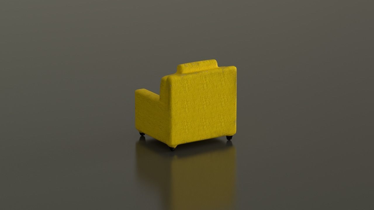 Sofa Clay Toy 3D Model 3D model_4