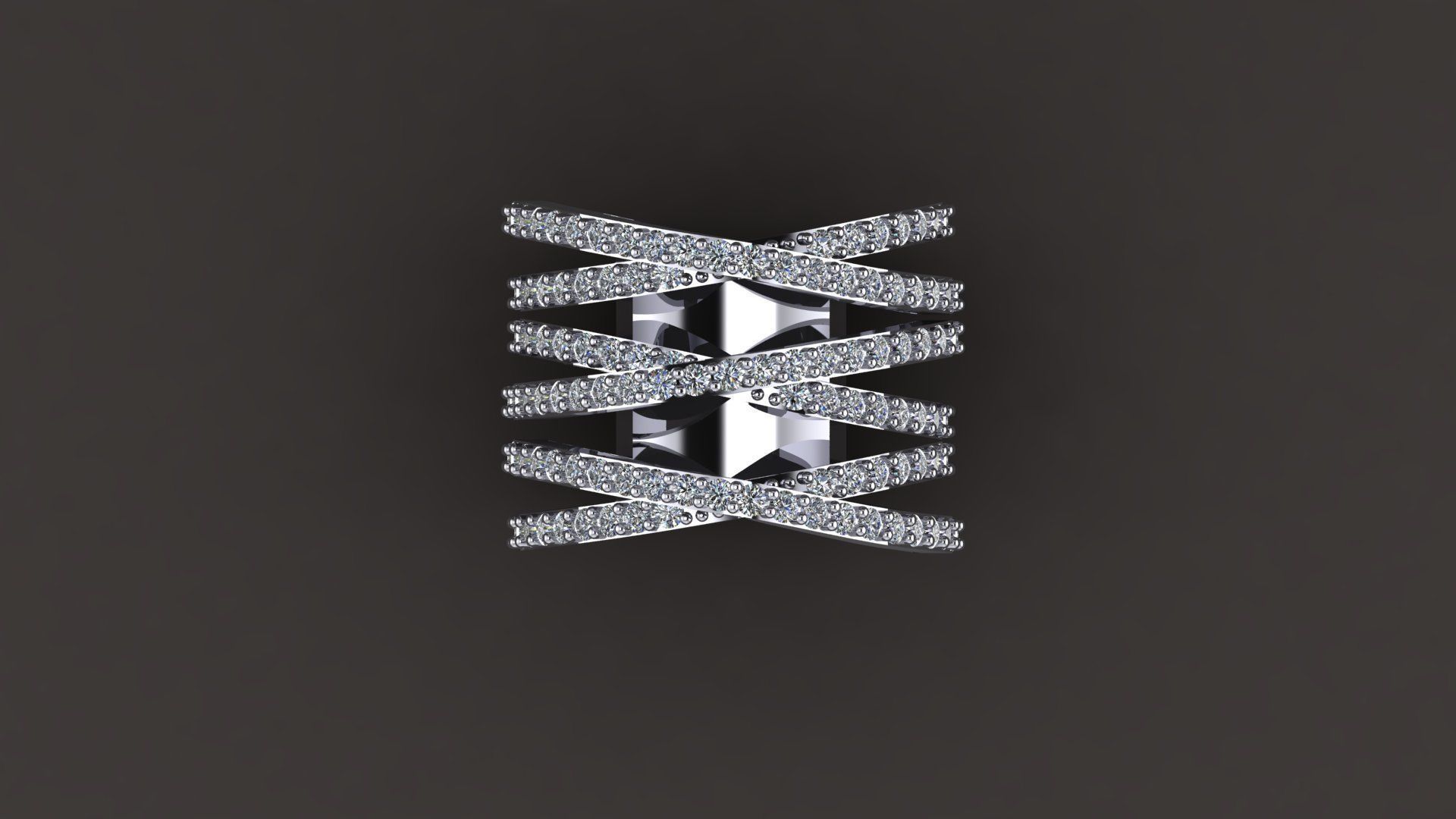 Diamond ring 3D print model_1