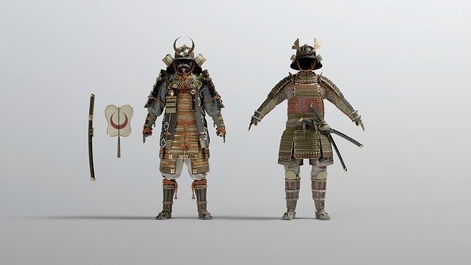 MEDIEVAL japanese Samurai  3D model