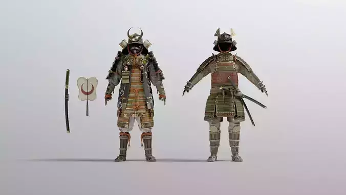 MEDIEVAL japanese Samurai  3D model