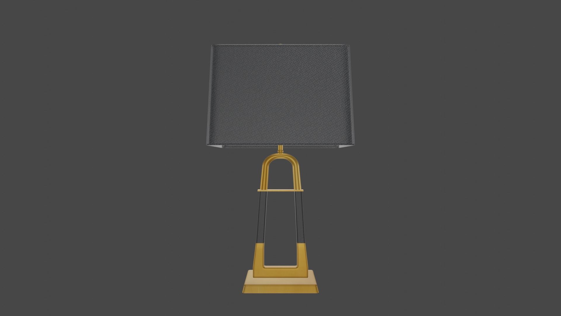 Modern table lamp Low-poly 3D model_1