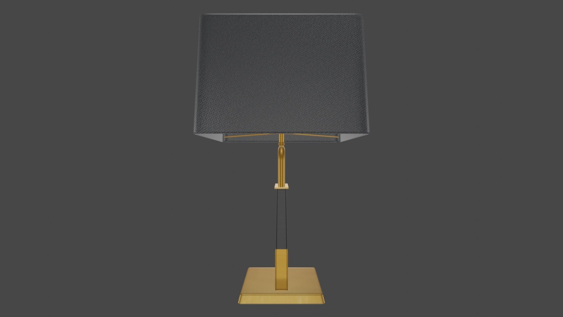 Modern table lamp Low-poly 3D model_2
