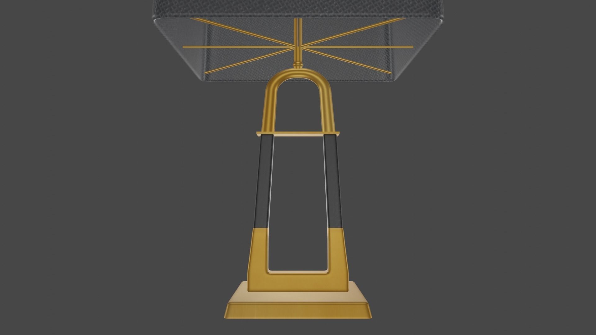 Modern table lamp Low-poly 3D model_3