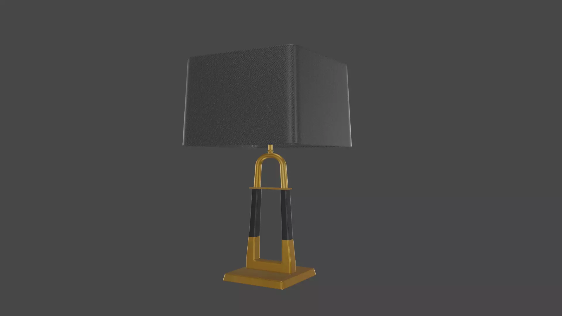 Modern table lamp Low-poly 3D model_0