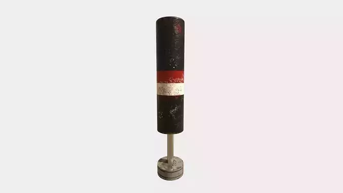 Free standing boxing bag 3D model PBR