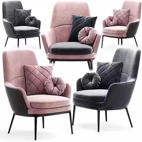 Caratos Armchair Heigh 3D model