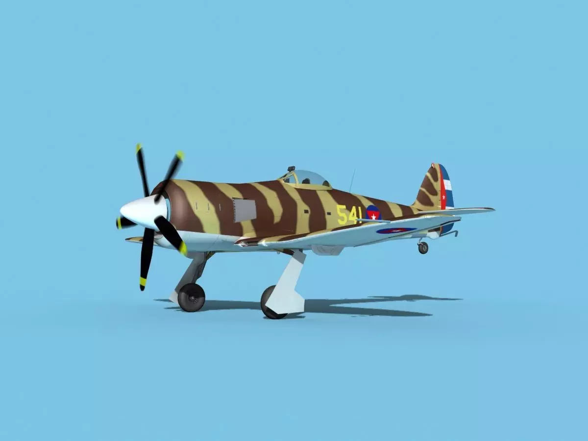 Hawker Sea Fury V17 AFC 3D model