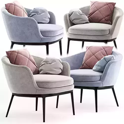 Carats Armchair Italia 3D model
