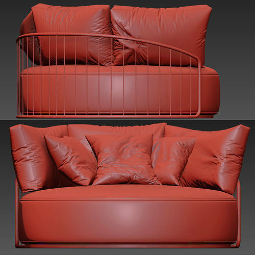 Charleston Round Sofa 3D model 5