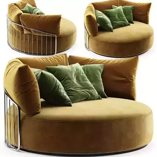 Charleston Round Sofa 3D model