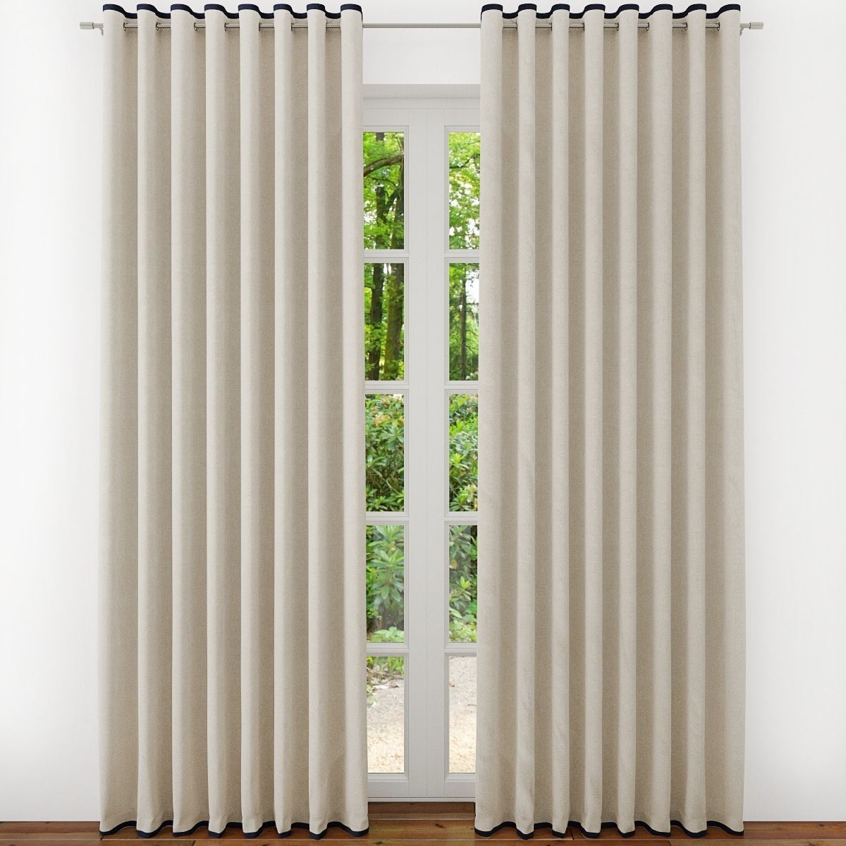 Curtain blackout curtains 3D model_0