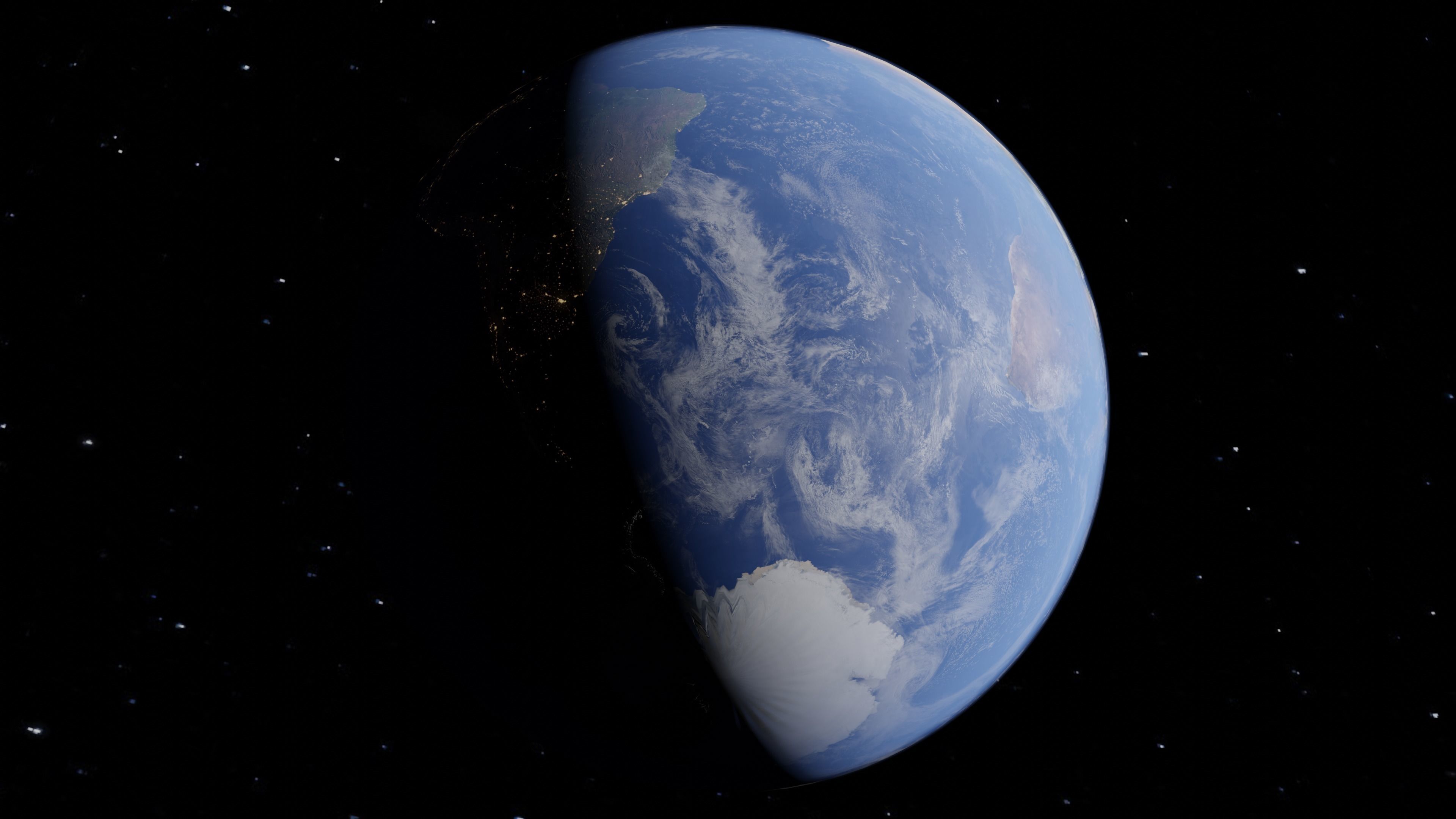 Realistic Earth with 8K Textures 3D model_2