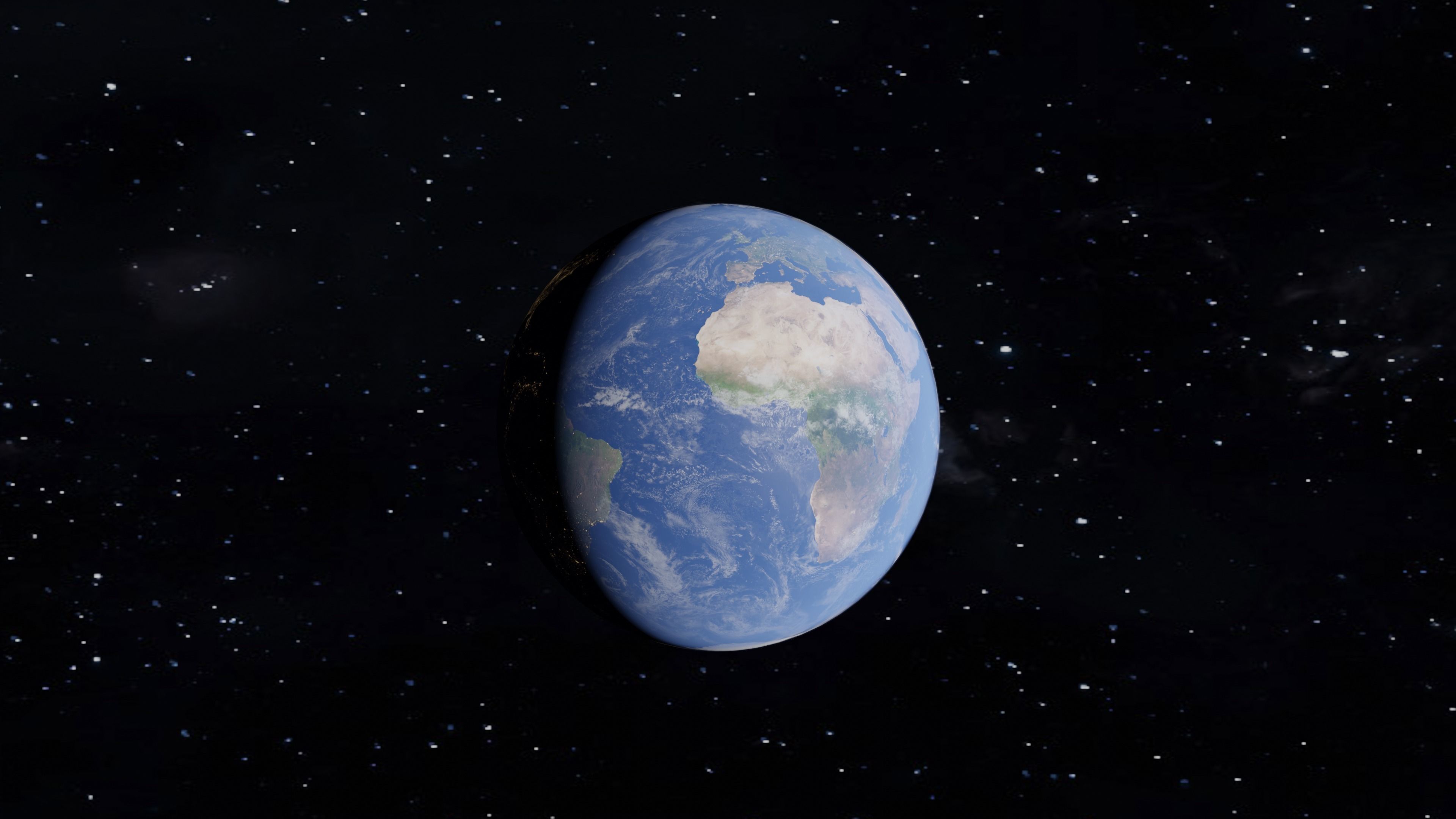 Realistic Earth with 8K Textures 3D model_1