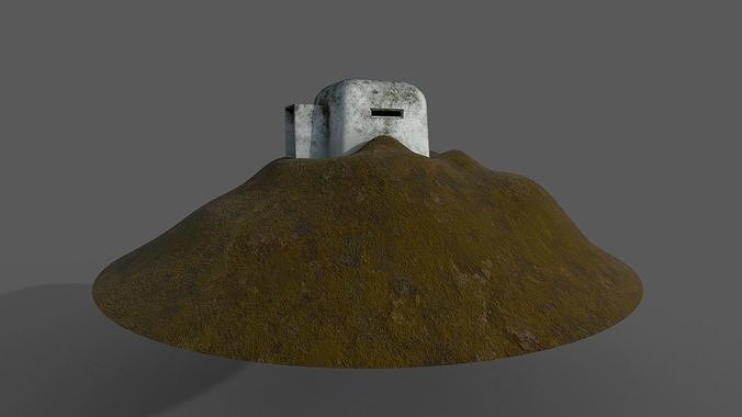 ww2 bunker  Low-poly 3D model