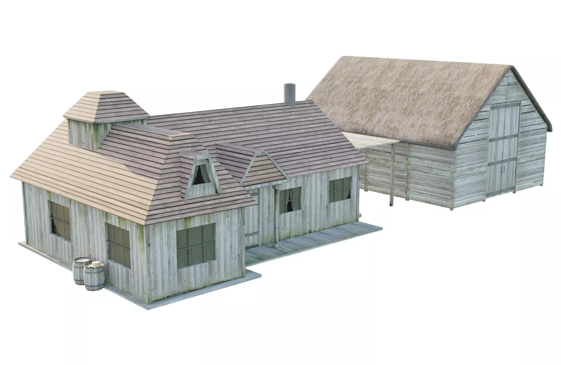 Old House Low-poly 3D model