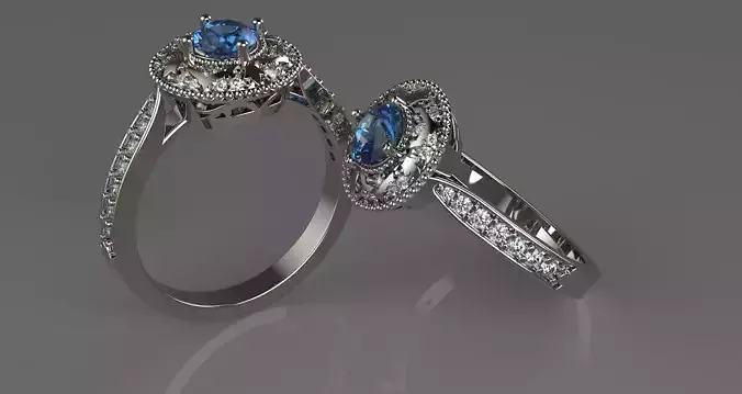 Engagement-ring ring
