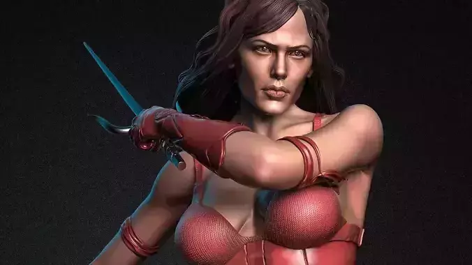 Elektra - Jennifer Garner 3D print model