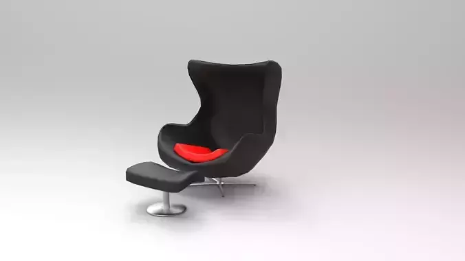 Chair egg with footstool