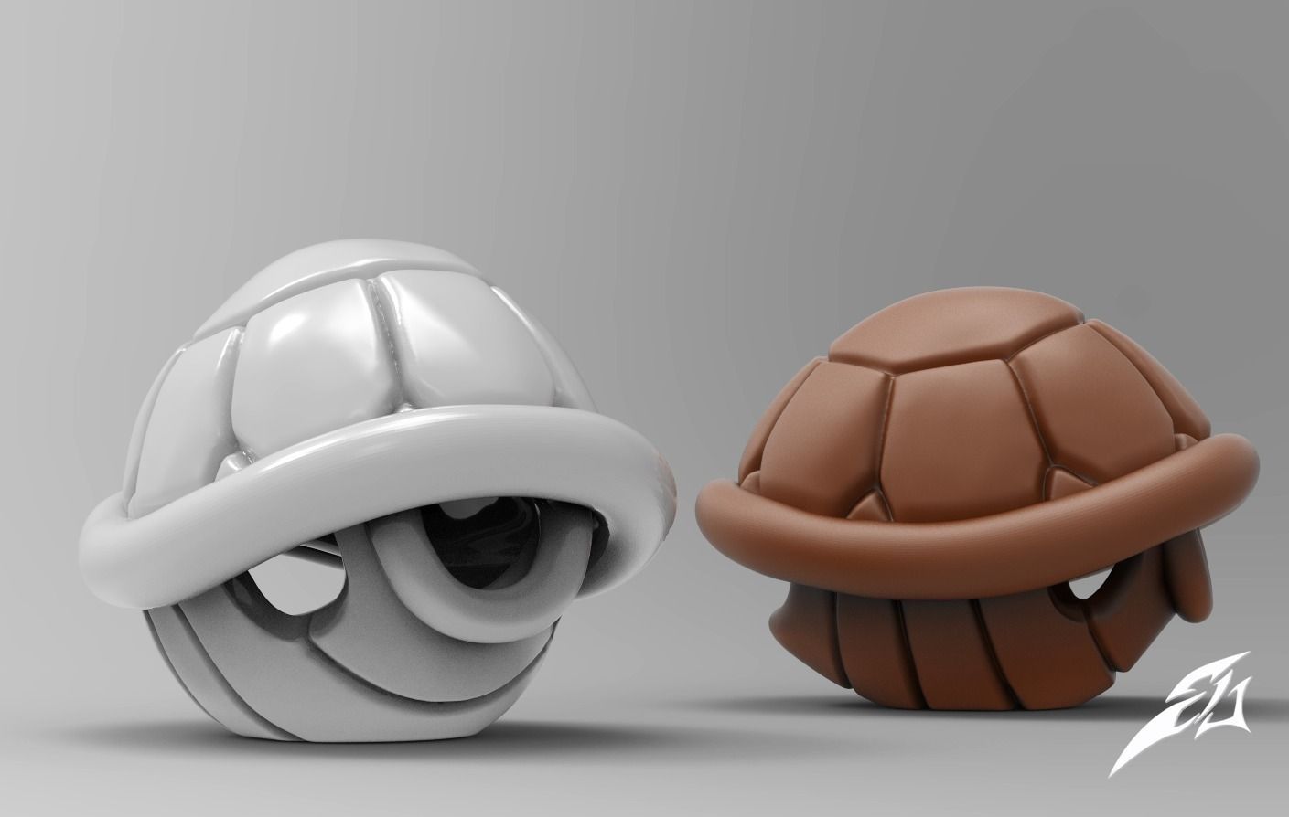 Turtle Shell Fan Art for 3D Print Model 3D print model_1