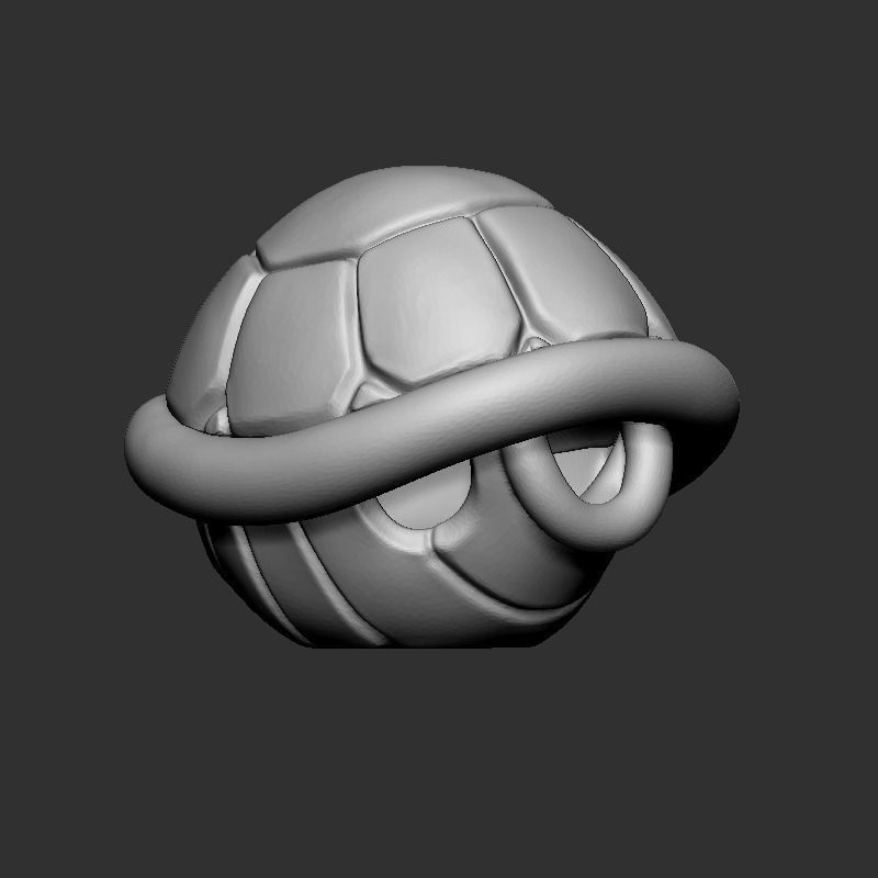 Turtle Shell Fan Art for 3D Print Model 3D print model_2