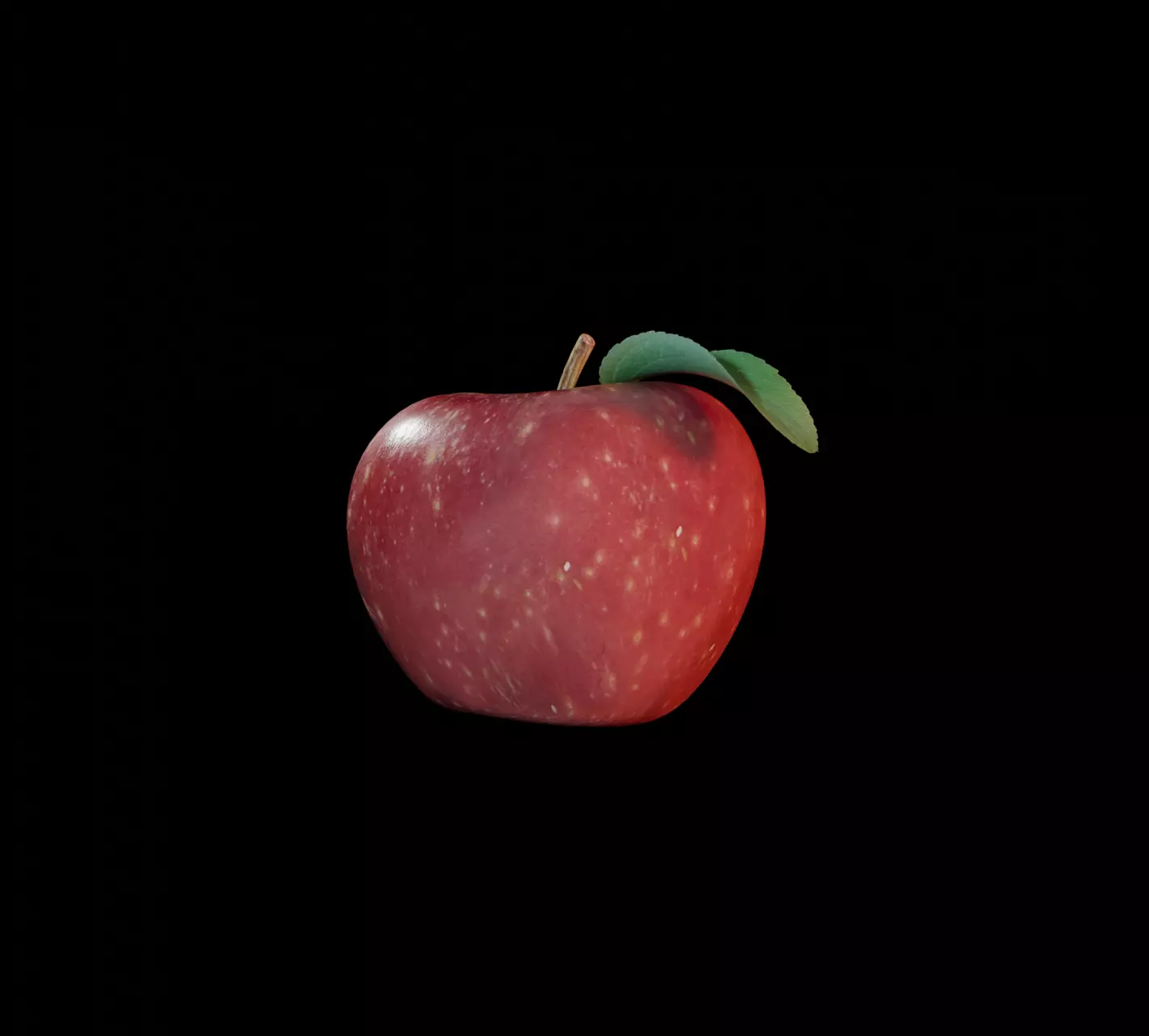 Apple Low-poly 3D model