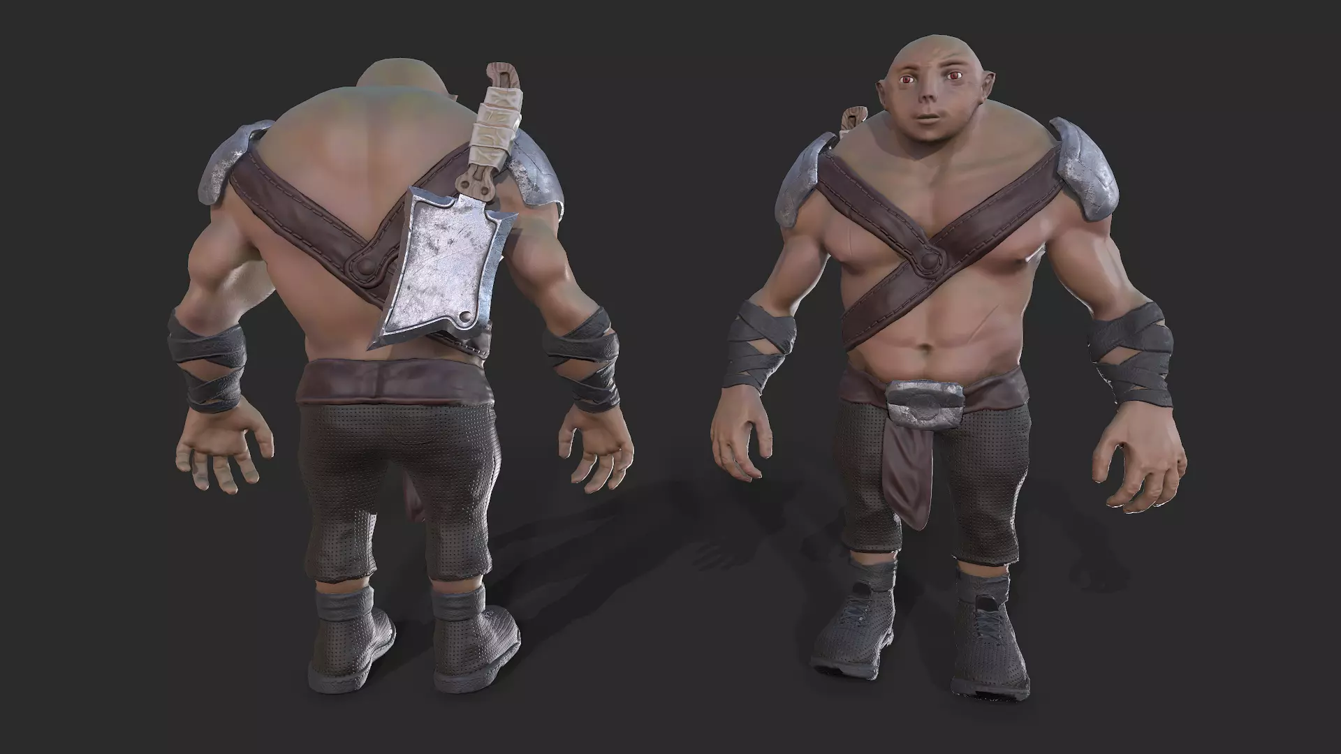 3D Character for game Low-poly 3D model_0