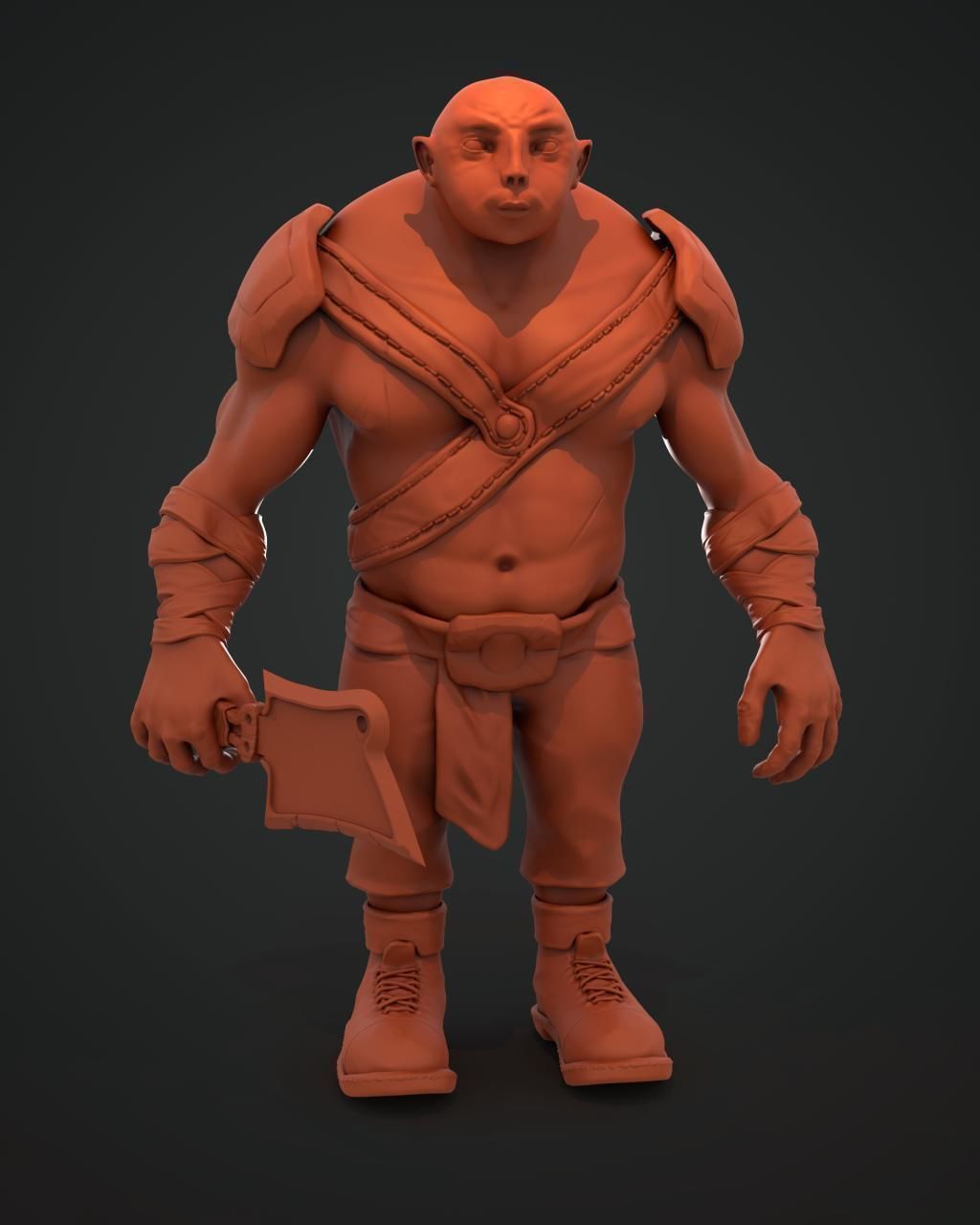 3D Character for game Low-poly 3D model_2