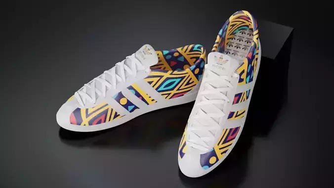 Low poly Sneaker with  stylish flair