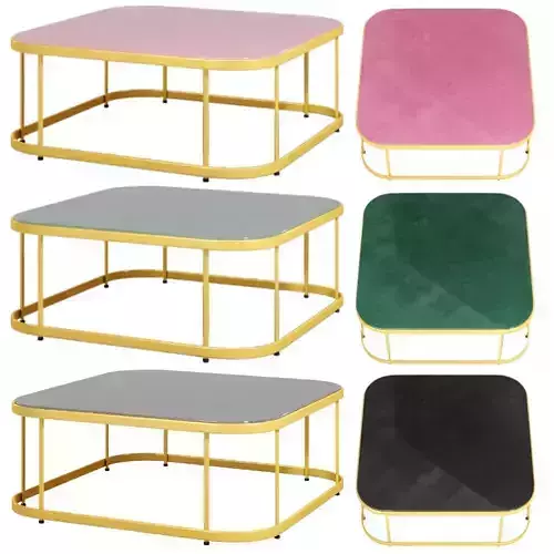 Cofee Table1- MANAOS tempered glass coffee table 3D model