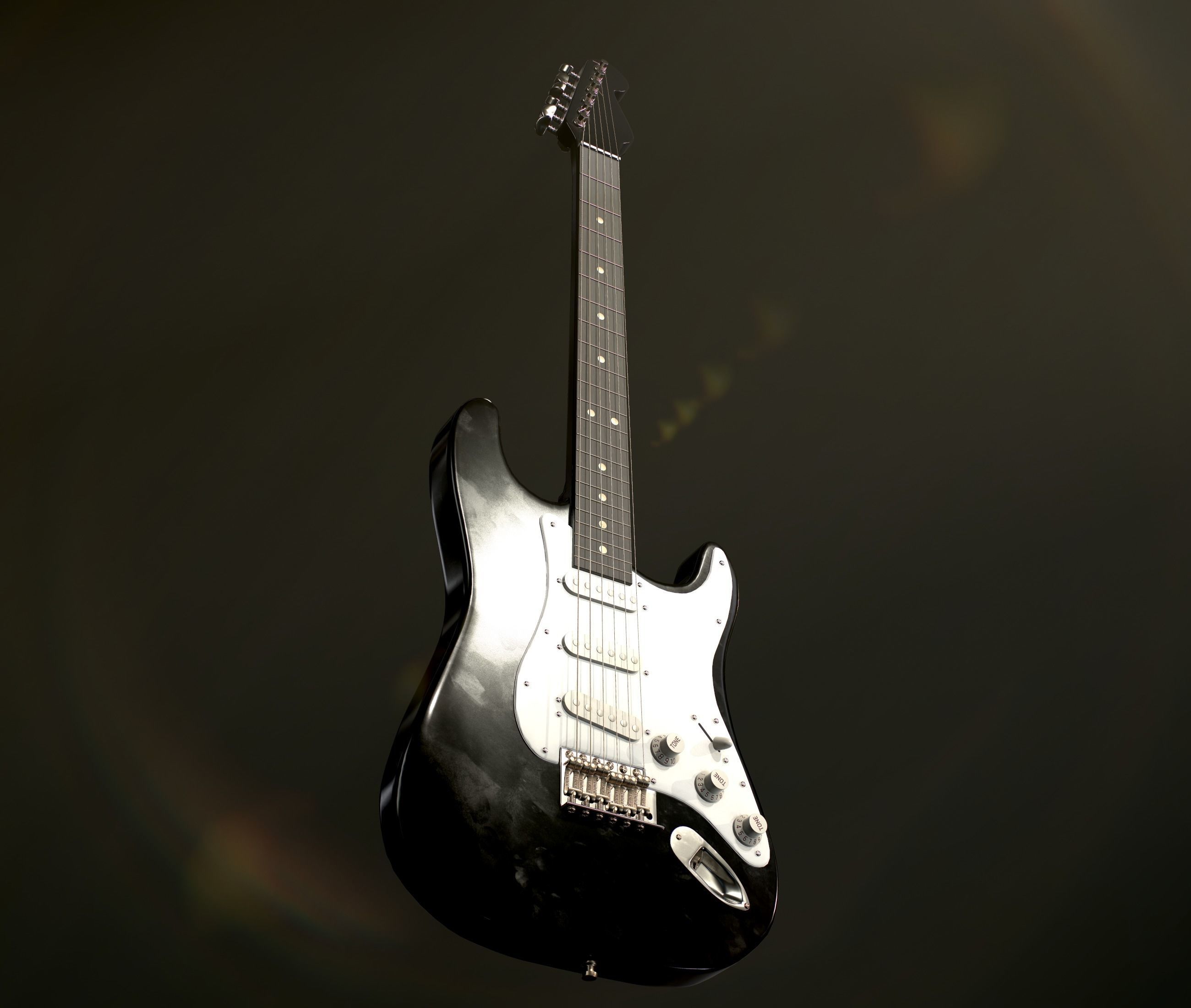 Electric Guitar 3D model_1