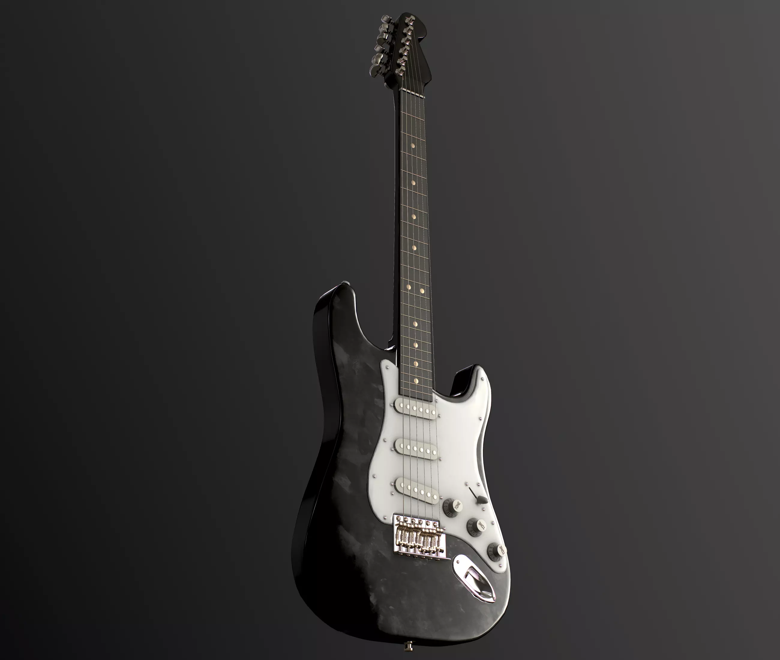 Electric Guitar 3D model_0