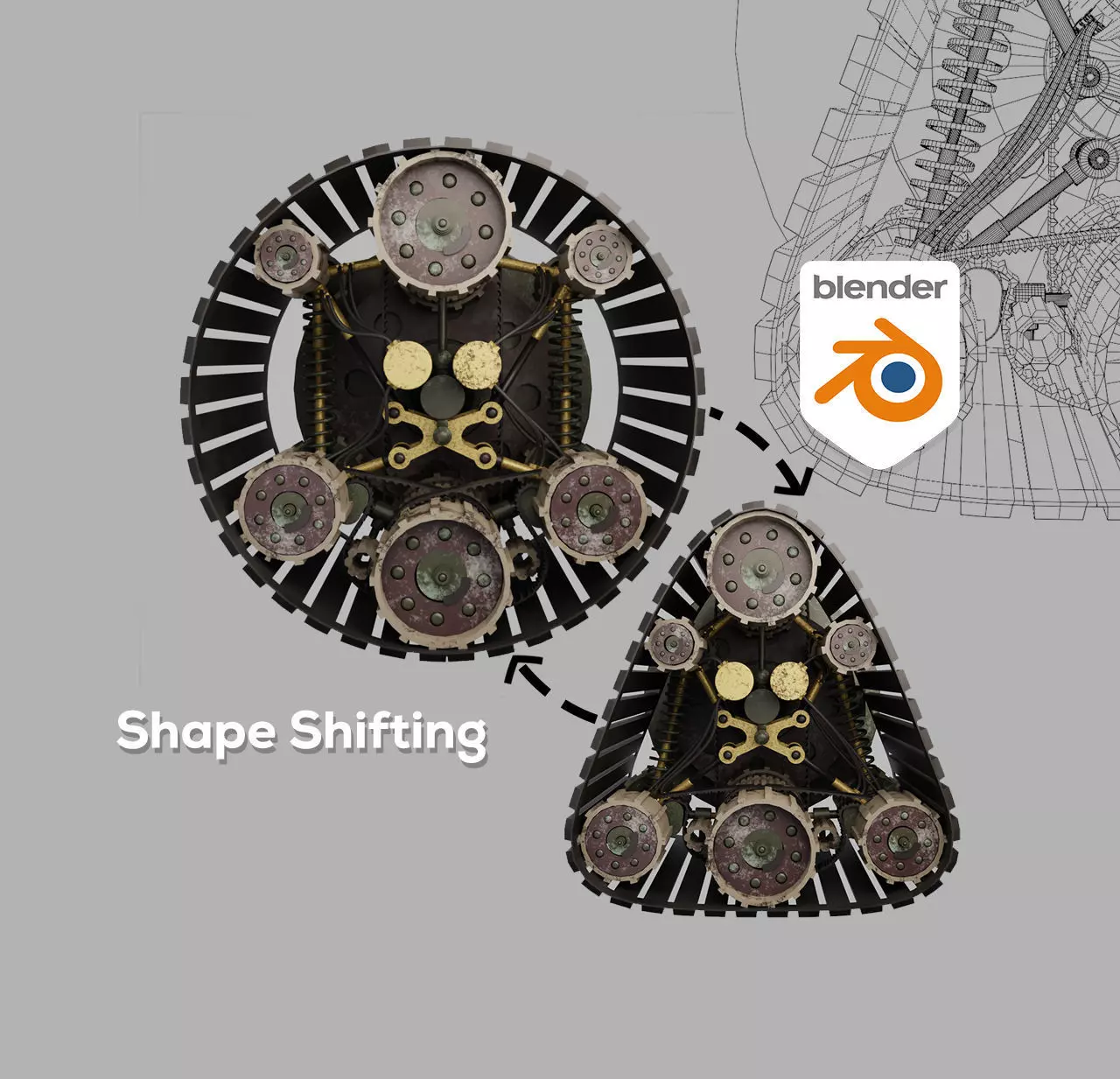 Shape Shifting Wheel 3D model_0