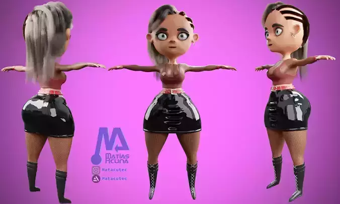 Modelo Chica Dark 3D model