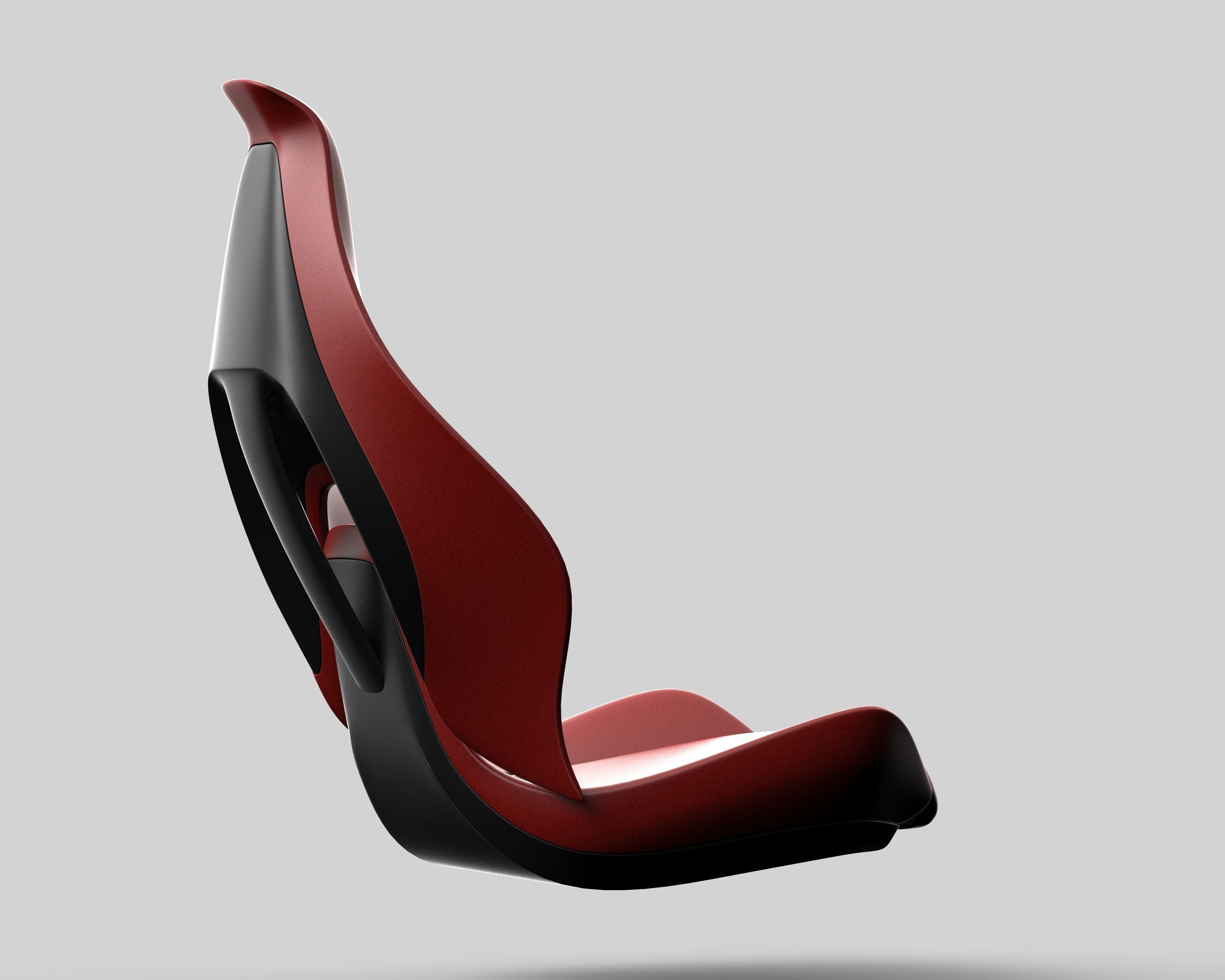 car seat  3D model_3