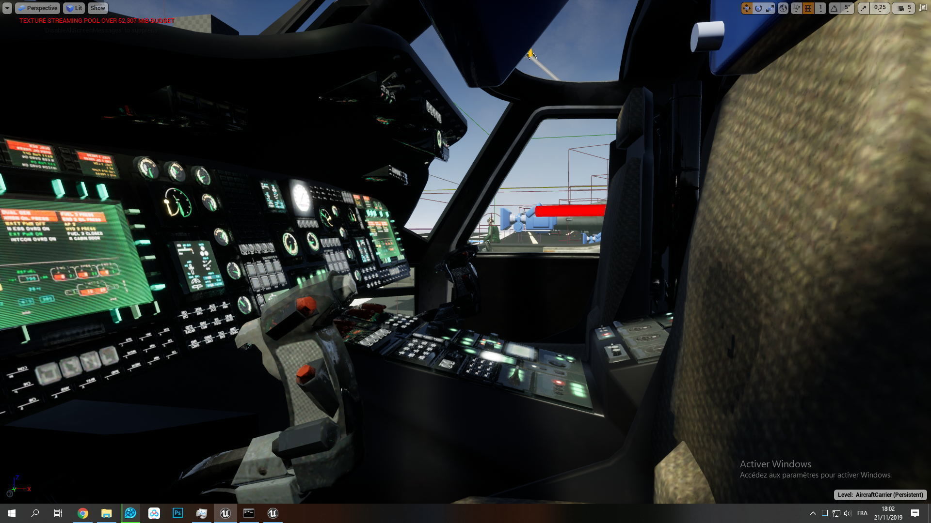 Aircraft Carrier with Fighters Pilot Props Low-poly 3D model_16