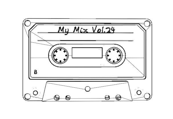 Casete with plastic cover and carboard sleeve 3D model_15