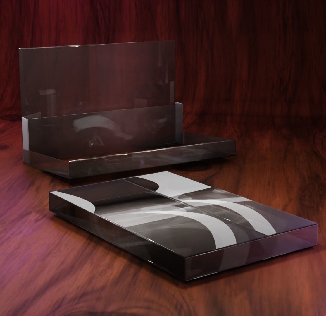 Casete with plastic cover and carboard sleeve 3D model_6