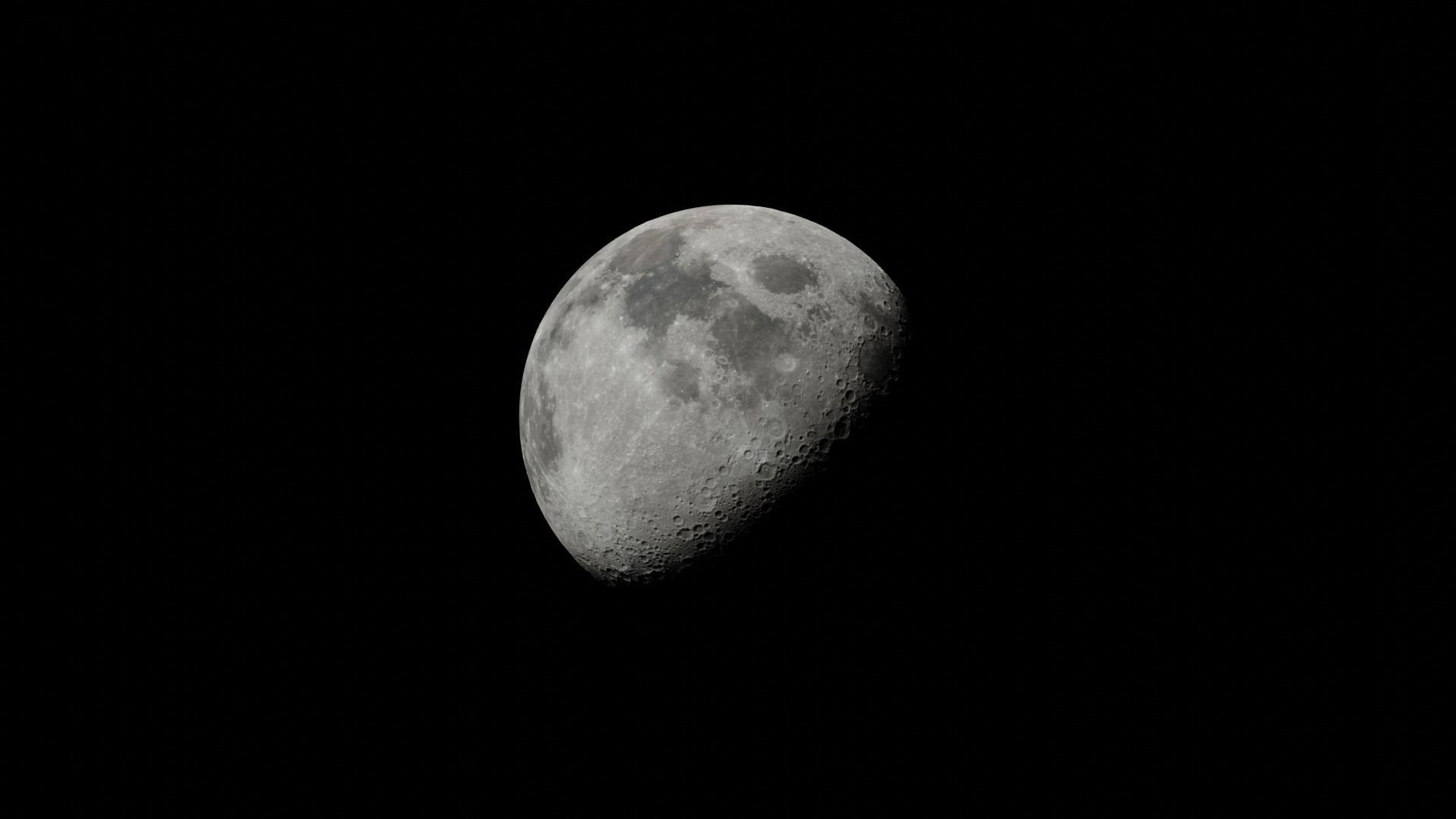8K Realistic Moon Free 3D model_1