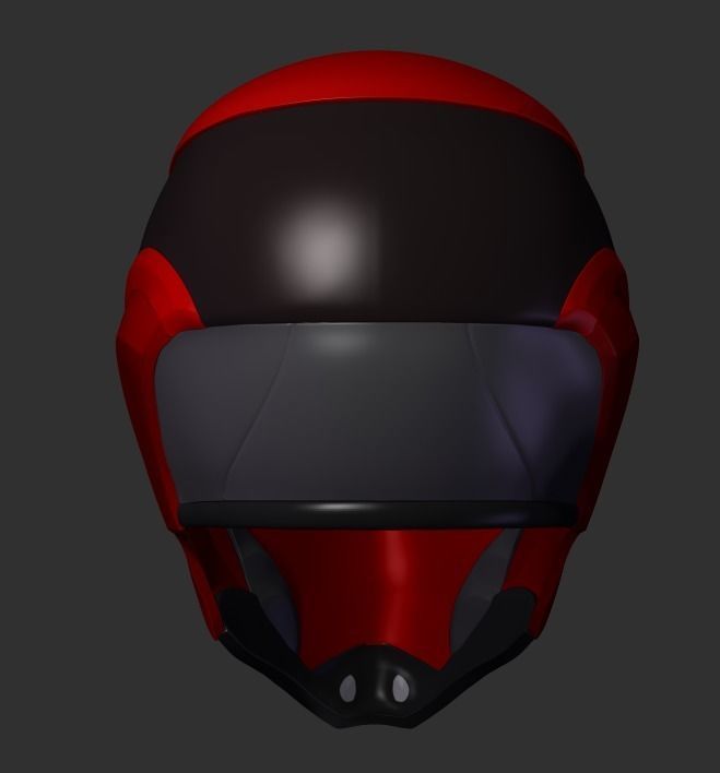 Death Tracker Redhood Costume Helmet file 3D print model_4