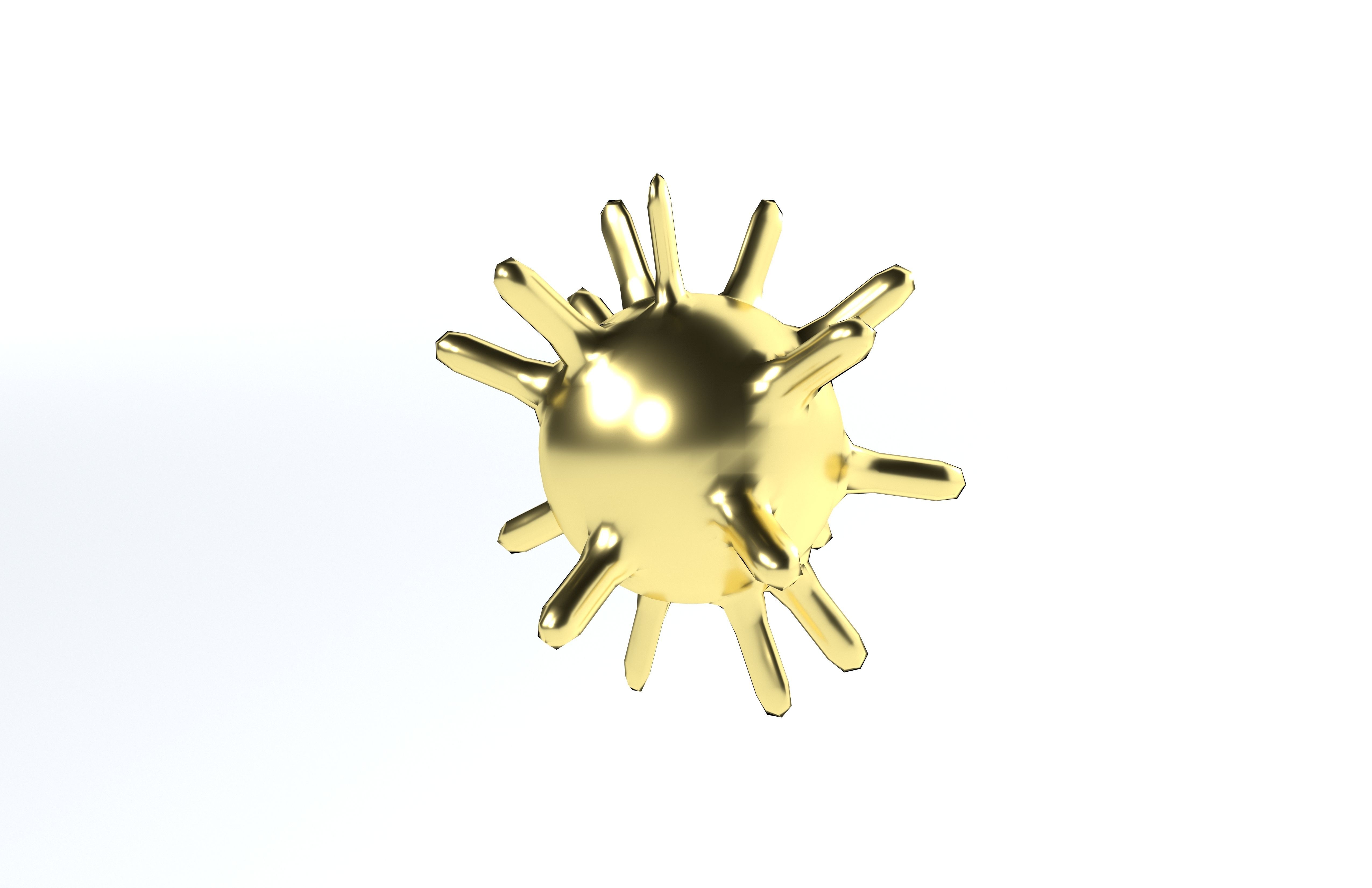 Virus v1 008 Low-poly 3D model_2