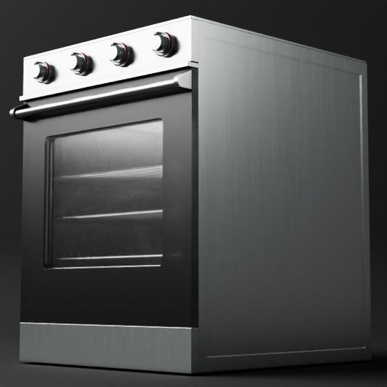 Stove gas range oven 3D model_5