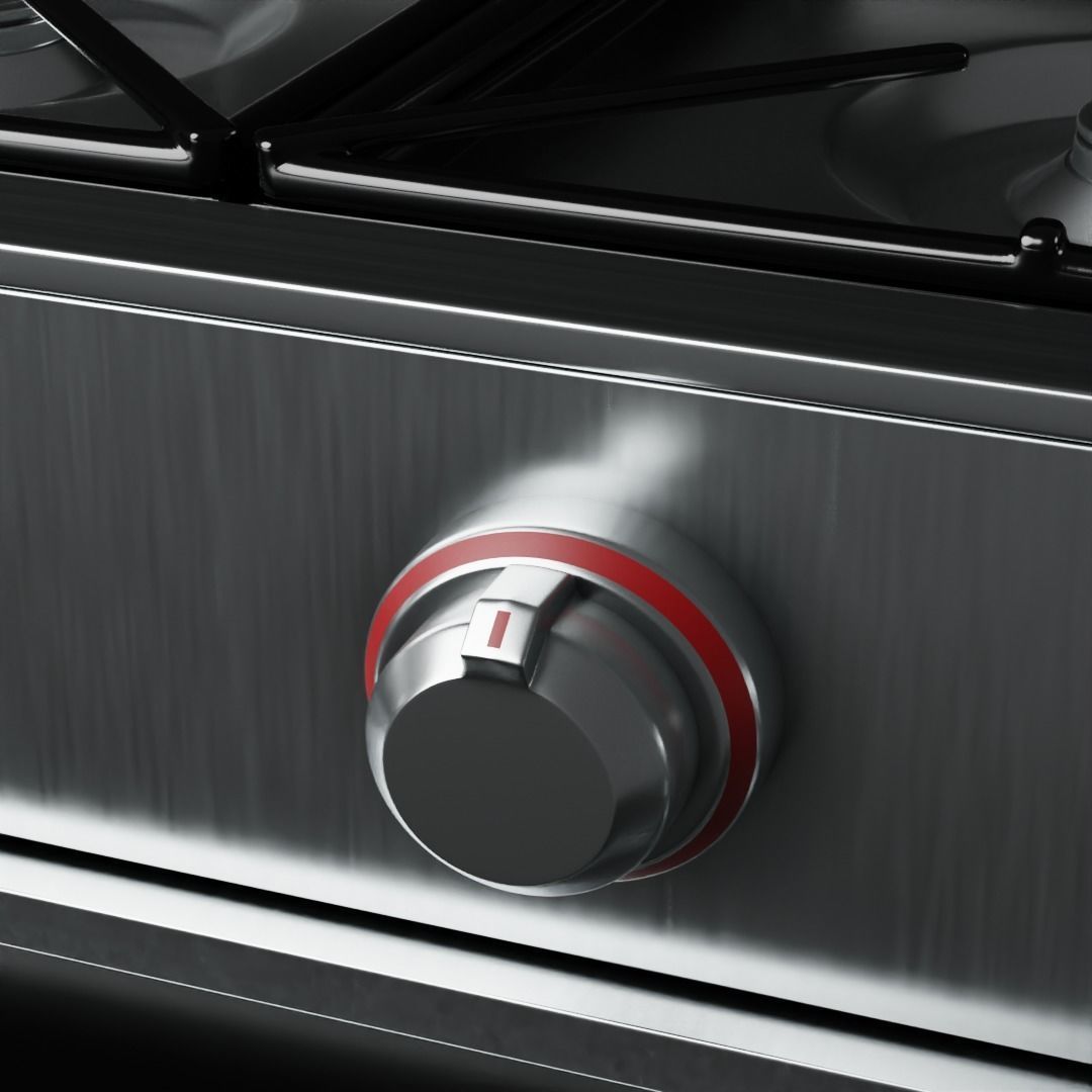 Stove gas range oven 3D model_2