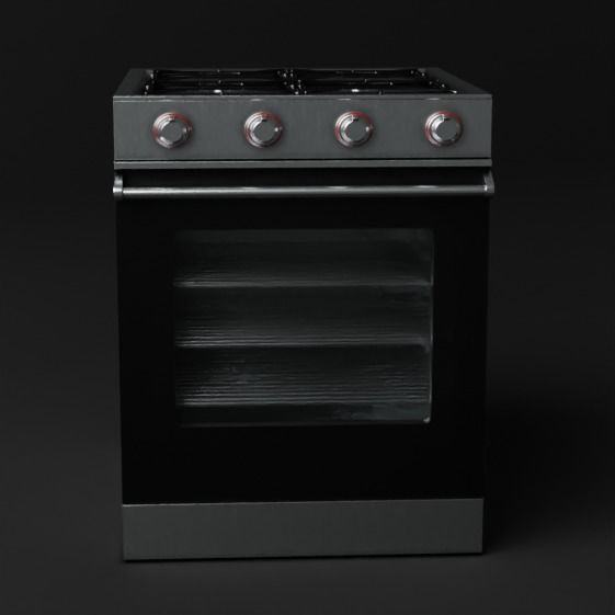 Stove gas range oven 3D model_3