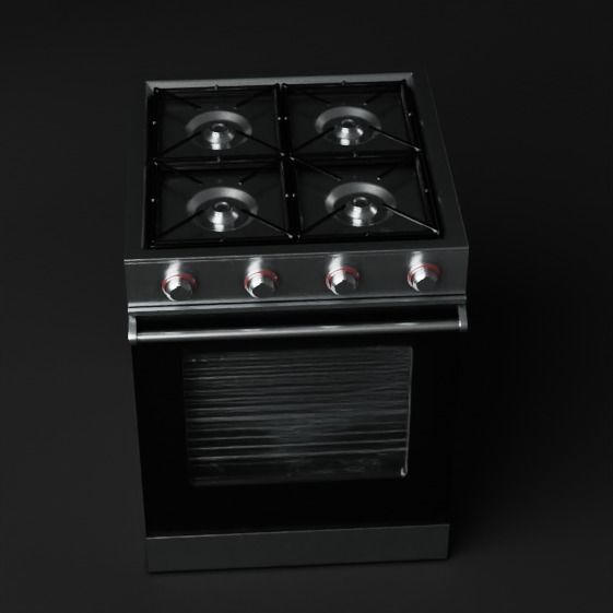 Stove gas range oven 3D model_4