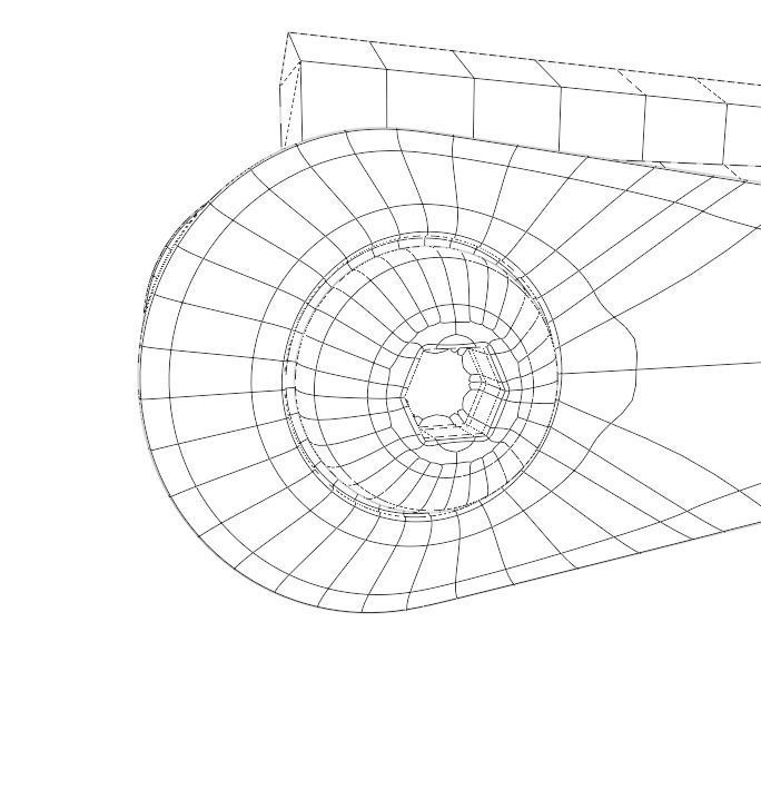 Hex key set Low-poly 3D model_7