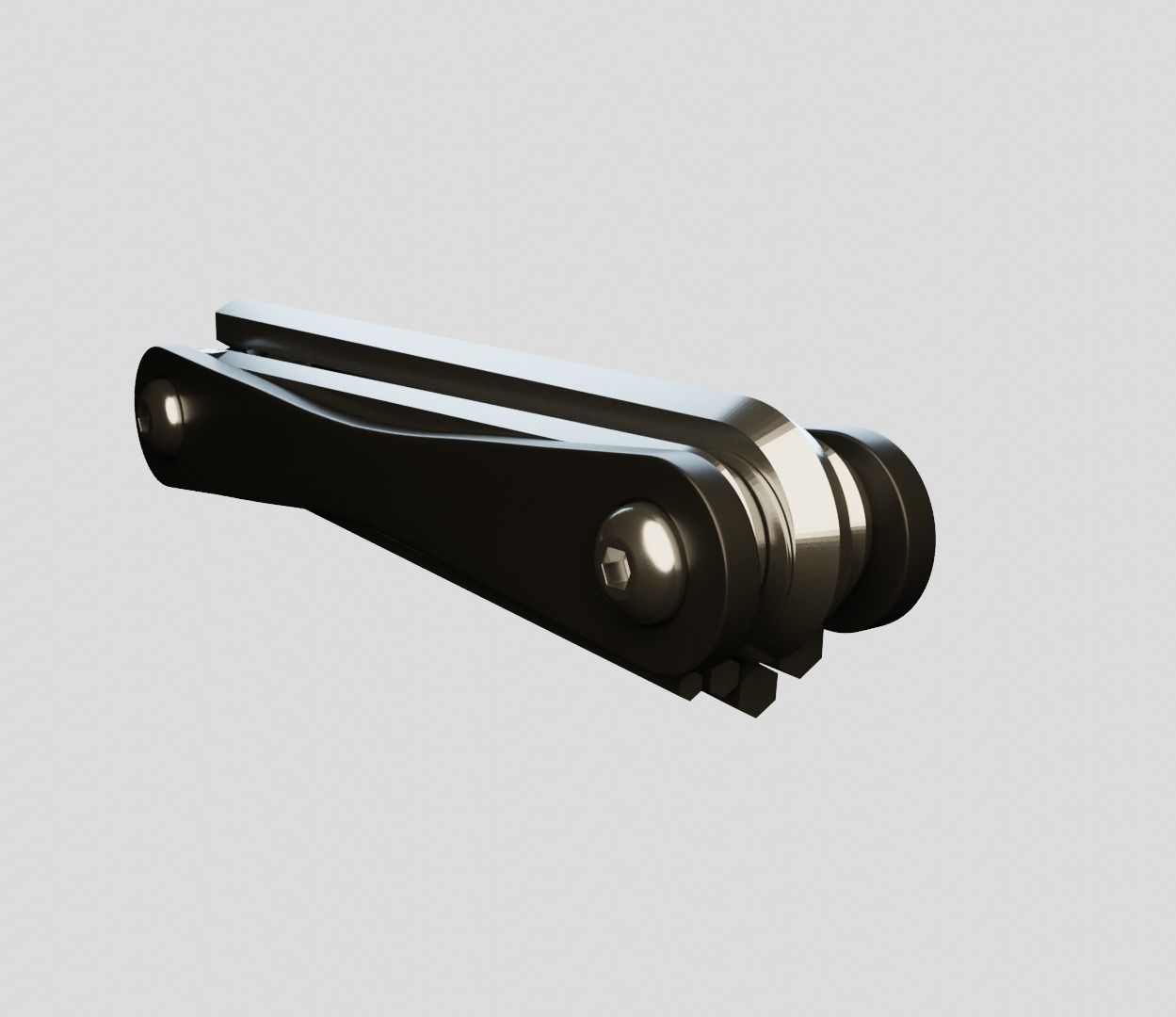 Hex key set Low-poly 3D model_4