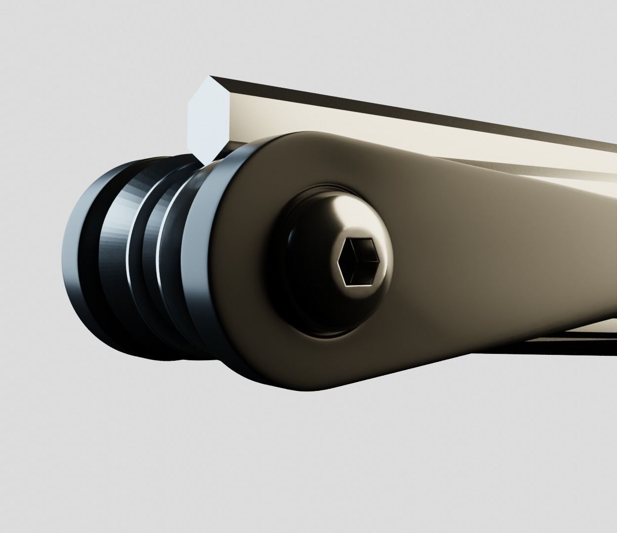 Hex key set Low-poly 3D model_5