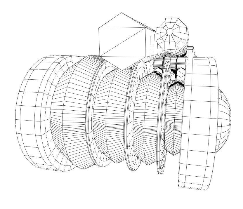 Hex key set Low-poly 3D model_8