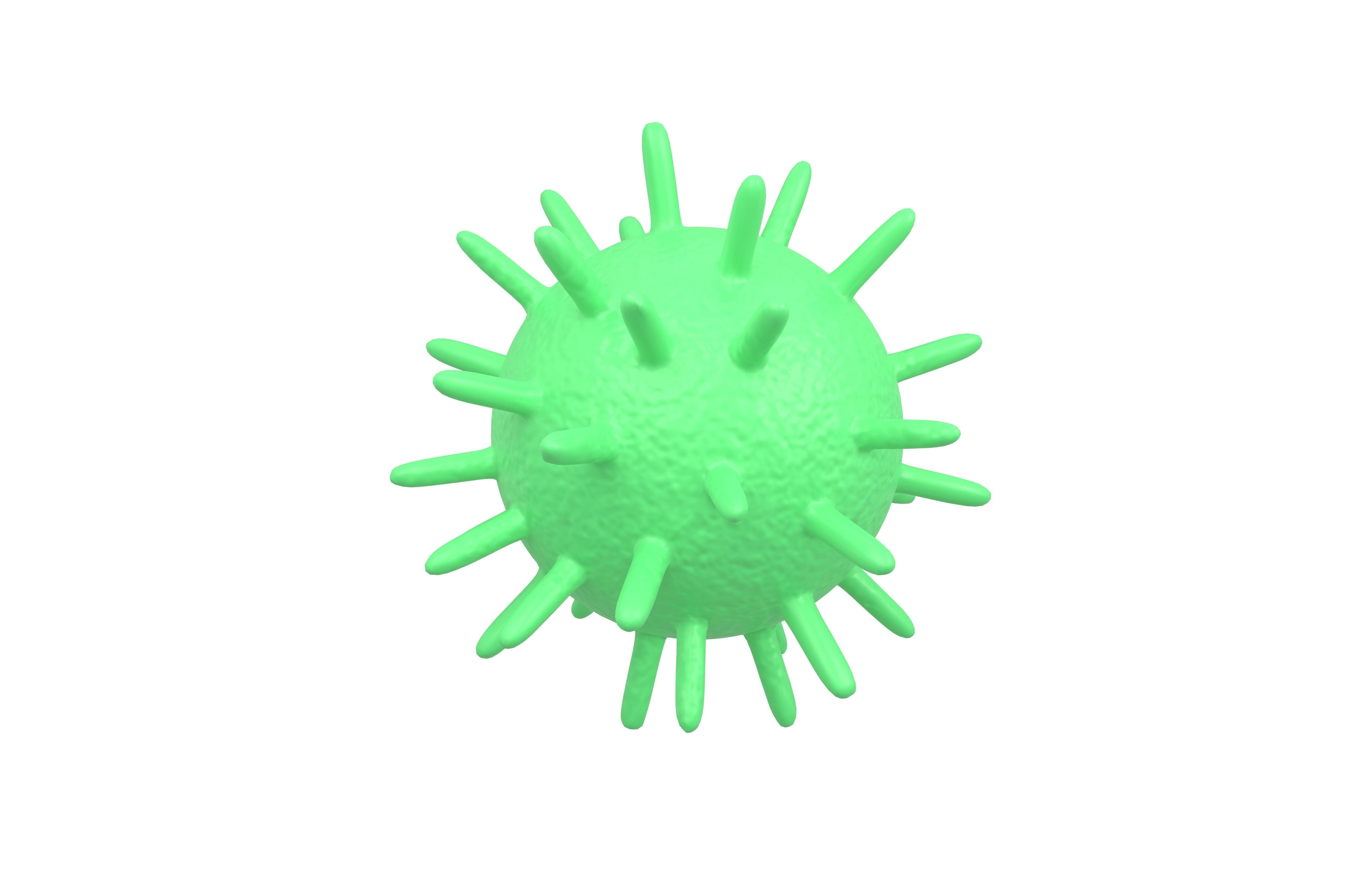 Virus v2 004 Low-poly 3D model_1